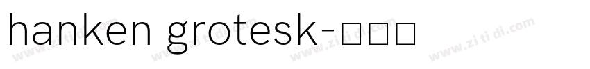 hanken grotesk字体转换
